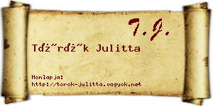 Török Julitta névjegykártya
